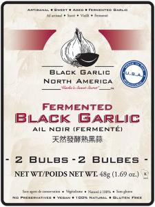 Fermented Black Garlic Ail Noir label.