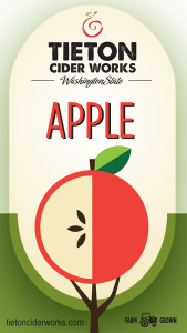 Tieton Cider Works: Apple label.