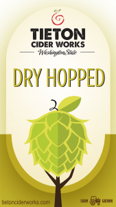 Tieton Cider Works: Dry Hopped label.