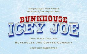 Frozen food, Bunkhouse Joe Coffee Company: Icey Joe label.