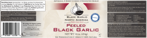 Peeled Black Garlic label.