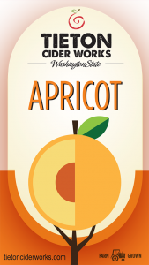 Tieton Cider Works: Apricot label.