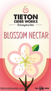 Tieton Cider Works: AppleBlossom Nectar label.