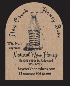 32oz honey creek honey labels wisconsin