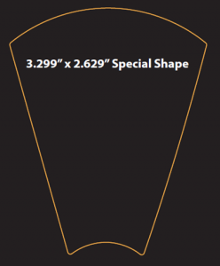 3.299 x 2.699 special shape label